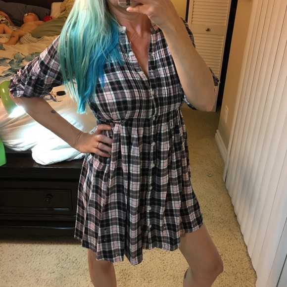 PINK Victoria's Secret Dresses & Skirts - Like new VS PINK BLING Flannel dress