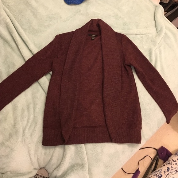 Burgundy cardigan