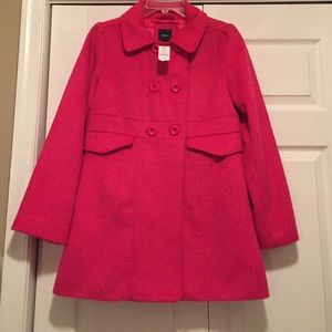 Hot pink dress coat