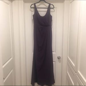 Glamorous floor length Cowlback Gown