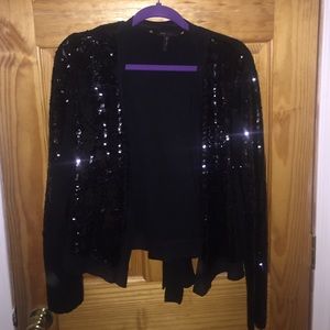 BCBG BLACK SEQUIN  BLAZER