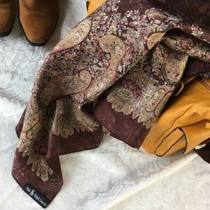 Vintage POLO RALPH LAUREN Paisley 34" Square Scarf
