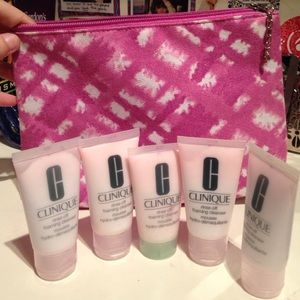 5 clinique rinse off foaming cleanser & free bag