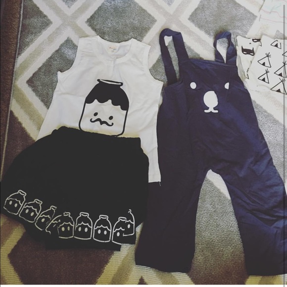 Milk tank set and overalls