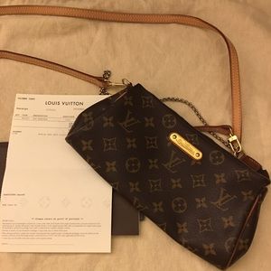 Sold!! Preowned auth Louis Vuitton Eva Monogram