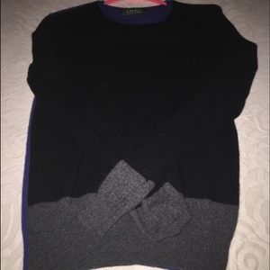 Black, grey, and blue Ralph Lauren shirt