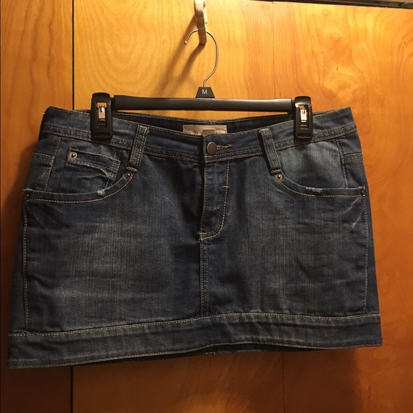 Demin mini skirt