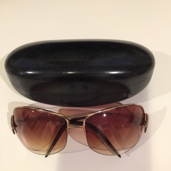 Roberto Cavalli Sunglasses Rose gold Metal Frame. main image 4