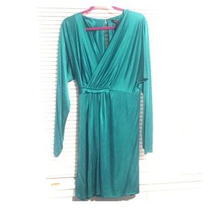 BCBG MAXAZARIA EMERALD GREEN DRESS