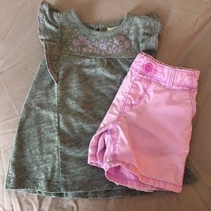 Lavender Jean Cotton Shorts