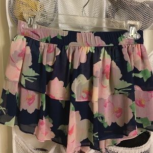 Abercrombie Flower Printed Mini-Skirt