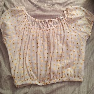 Flower crop top