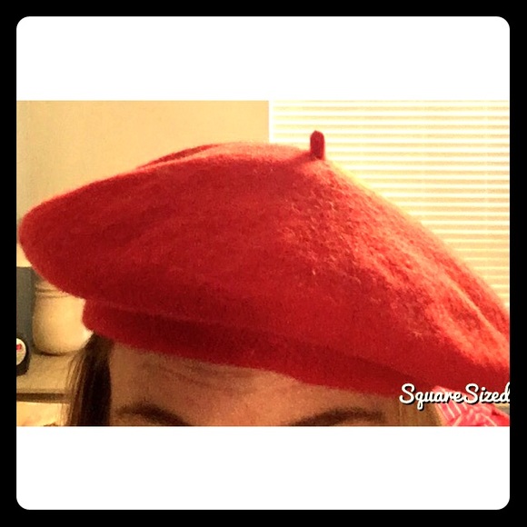 Cherry Red Basque beret