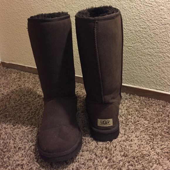 Womens Classic Tall Chocolate Brown Ugg Boots