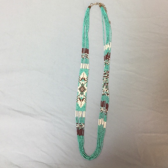 Aztec beaded necklace