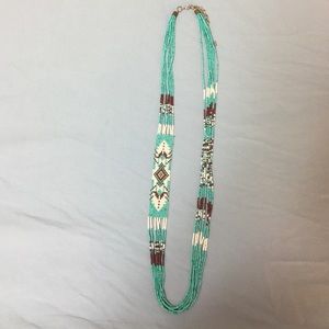 Aztec beaded necklace
