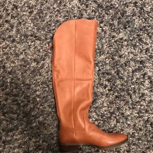 Cognac sole society OTK boots