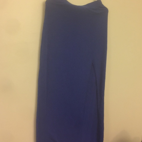 Express blue slit maxi