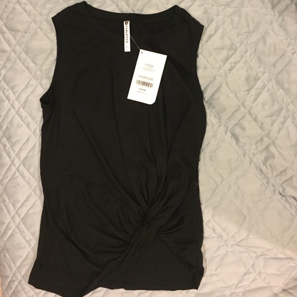 NWT XS Black Fabletics Muscle Tee