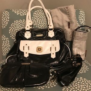 Timi & Leslie Black & White Diaper Bag