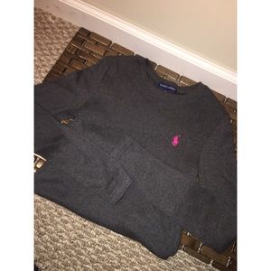 🐎RALPH LAUREN WOMEN GRAY HIGH NECK SWEATER🐎