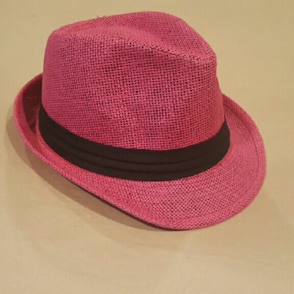 Pink fedora