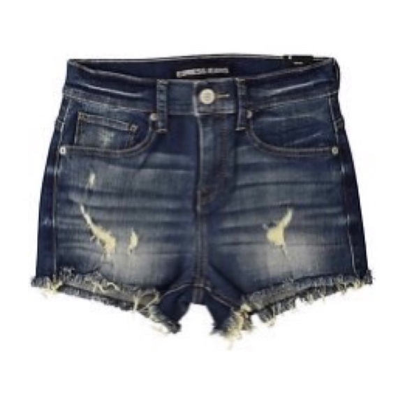 High Waisted Jean Shorts - Picture 2 of 4