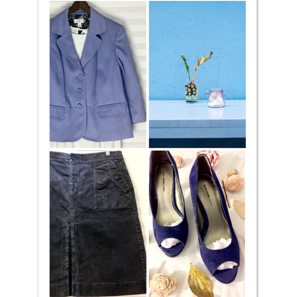 🌸 Ann Taylor Loft Periwinkle Blazer