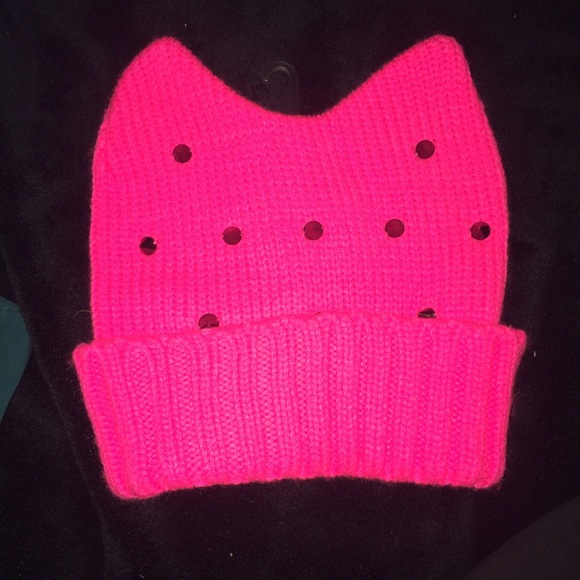 Cat shaped hat with studs