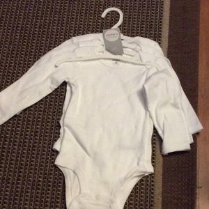 Long sleeve white onesie