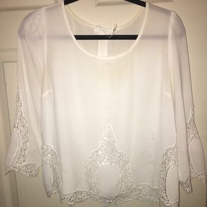 White Lace Blouse
