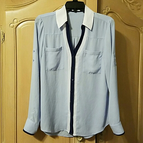 Express Light Blue Blouse