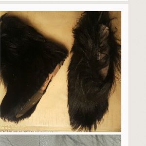 Manolo Blahnik  Fur Boots