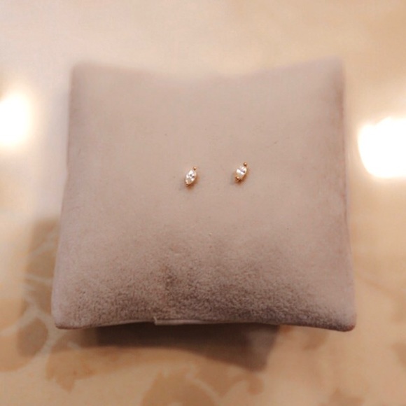 Anthropologie Oval Gem Earrings