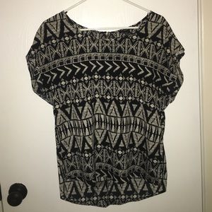 B&W Tribal Pattern Shirt