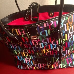 Beautiful leather multi-colored Dooney bag