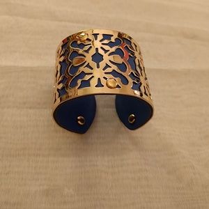 New Gold/Blue Cuff Bracelet