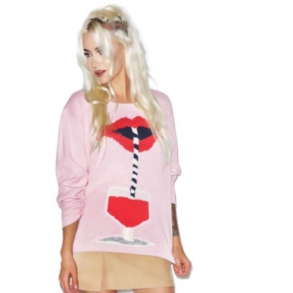 Wildfox Suck It Up Vineyard Sweater - Picture 3 of 4