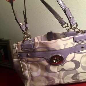 Gorgeous purple multicolored Coach purse