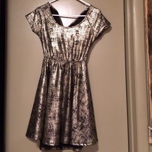 Gold & black formal dress