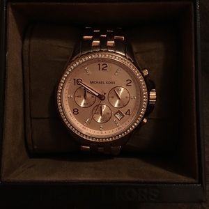Michael Kors Rose Gold Stainless Steel Women Watch