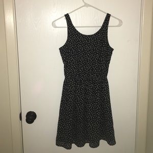 B&W Flower Print Dress