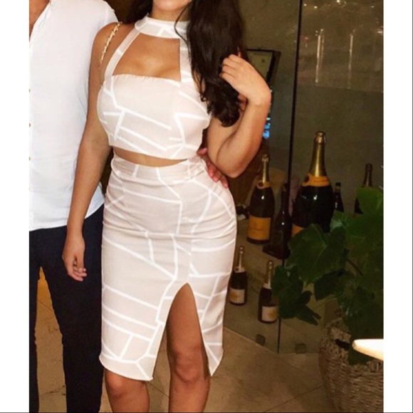ISO missguided Bebe tobi skirt crop top dress set