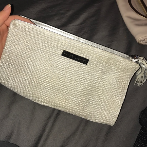 White and grey handbag NEW notag from Ralph Lauren - Picture 3 of 3