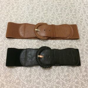 Black and brown belts. Never worn!