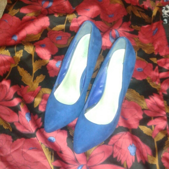 Royal blue heels