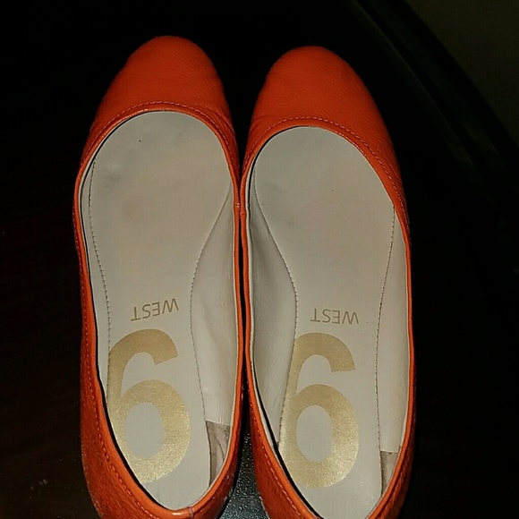 Nine West Shoes - Nine West Orange Flats
