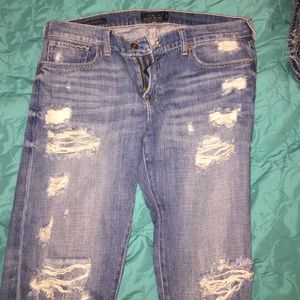 Lucky brand boyfriend Cropped Jeans