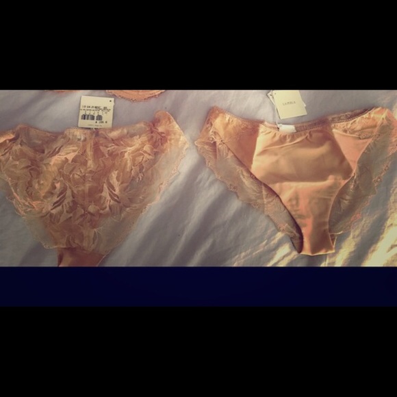 NWT La Perla Nude Lace Panties- Set/2