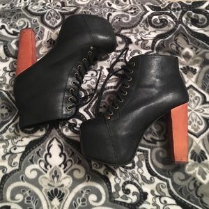Jeffrey Campbell Lita Lace up Black Heel SALE!